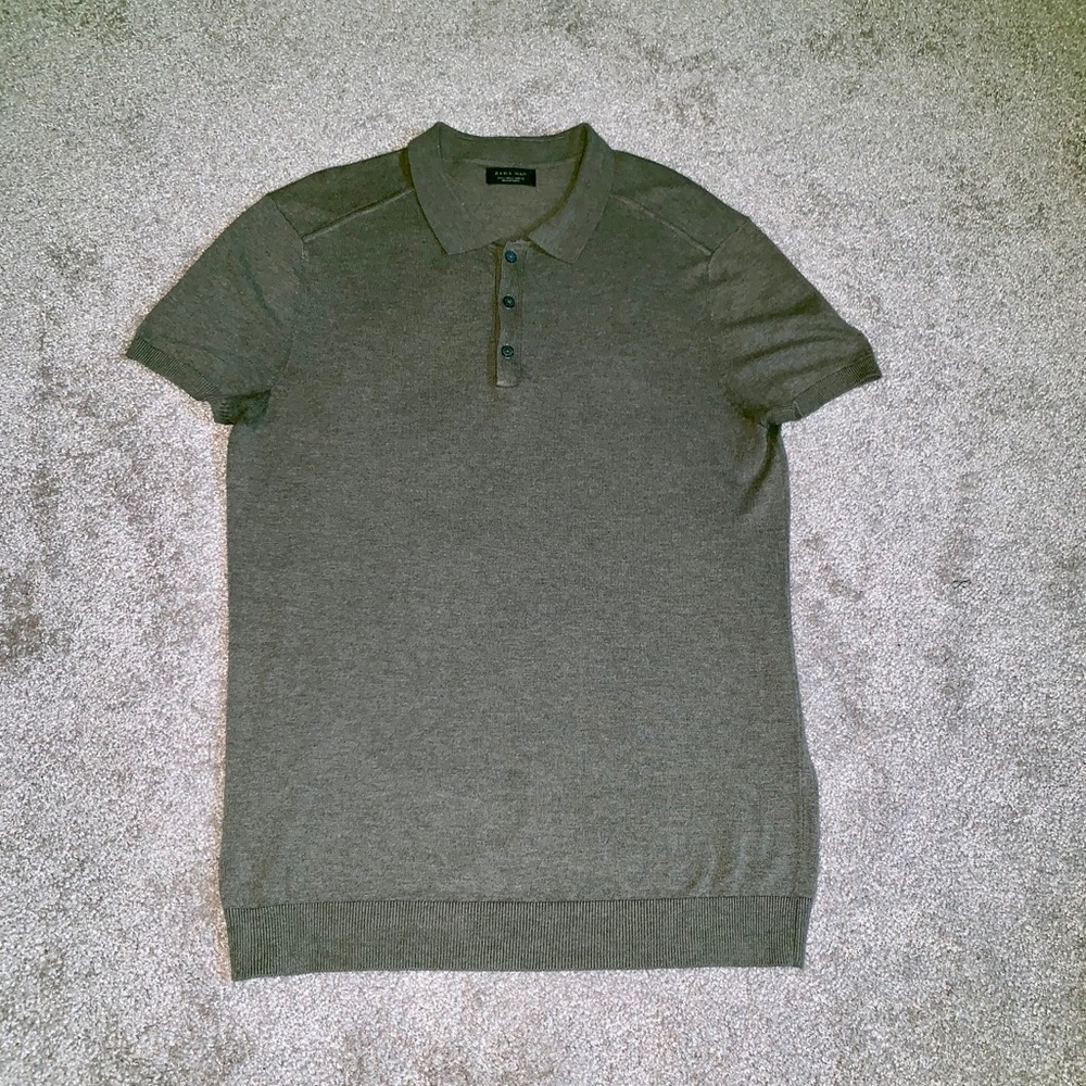 Zara Man Short Sleeve Sweater - Size L